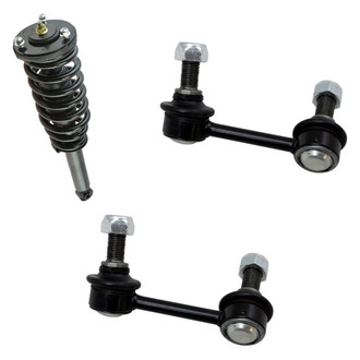 TRQ® - Front Driver Side Complete Strut Assembly and Stabilizer Bar Link Kit