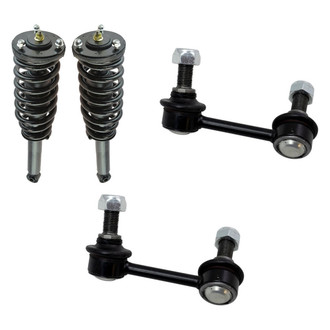 TRQ® - Front Driver Side Complete Strut Assembly and Stabilizer Bar Link Kit