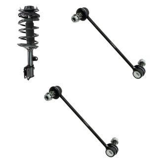 TRQ® - Front Driver Side Complete Strut Assembly and Stabilizer Bar Link Kit