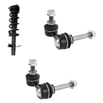 TRQ® - Front Driver Side Complete Strut Assembly and Stabilizer Bar Link Kit