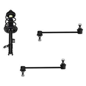 TRQ® - Front Complete Strut Assembly and Stabilizer Bar Link Kit