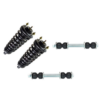 TRQ® - Front Driver Side Complete Strut Assembly and Stabilizer Bar Link Kit