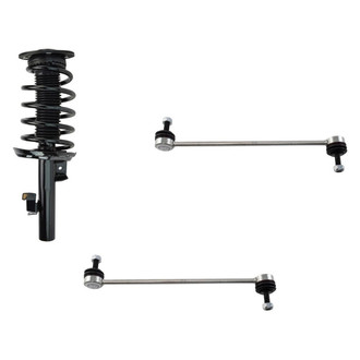TRQ® - Front Driver Side Complete Strut Assembly and Stabilizer Bar Link Kit