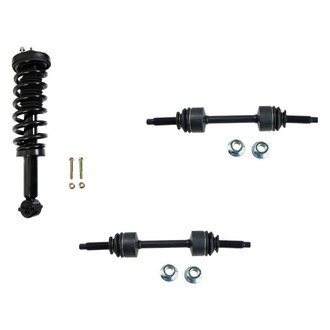 TRQ® - Front Driver Side Complete Strut Assembly and Stabilizer Bar Link Kit