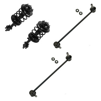 TRQ® - Front Driver Side Complete Strut Assembly and Stabilizer Bar Link Kit