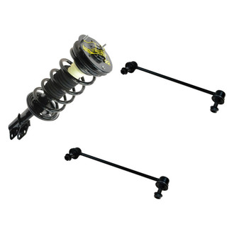TRQ® - Front Driver Side Complete Strut Assembly and Stabilizer Bar Link Kit
