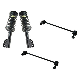 TRQ® - Front Driver Side Complete Strut Assembly and Stabilizer Bar Link Kit