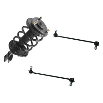 TRQ® - Front Driver Side Complete Strut Assembly and Stabilizer Bar Link Kit