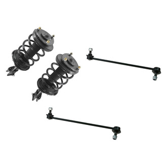 TRQ® - Front Driver Side Complete Strut Assembly and Stabilizer Bar Link Kit