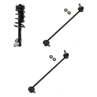 TRQ® - Front Driver Side Complete Strut Assembly and Stabilizer Bar Link Kit