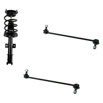 TRQ® - Front Driver Side Complete Strut Assembly and Stabilizer Bar Link Kit