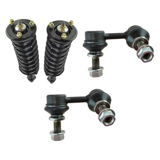 TRQ® - Front Driver Side Complete Strut Assembly and Stabilizer Bar Link Kit