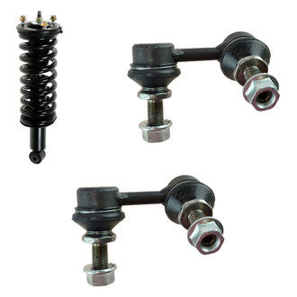 TRQ® - Front Driver Side Complete Strut Assembly and Stabilizer Bar Link Kit