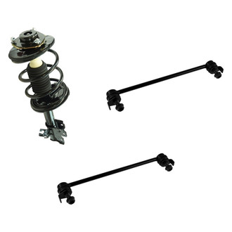 TRQ® - Front Driver Side Complete Strut Assembly and Stabilizer Bar Link Kit