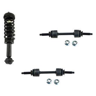 TRQ® - Front Driver Side Complete Strut Assembly and Stabilizer Bar Link Kit