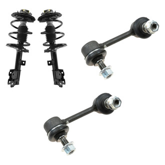 TRQ® - Front Driver Side Complete Strut Assembly and Stabilizer Bar Link Kit