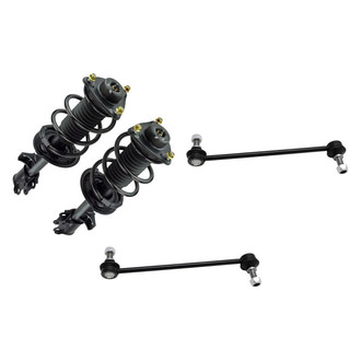 TRQ® - Front Driver Side Complete Strut Assembly and Stabilizer Bar Link Kit