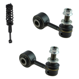 TRQ® - Front Complete Strut Assembly and Stabilizer Bar Link Kit
