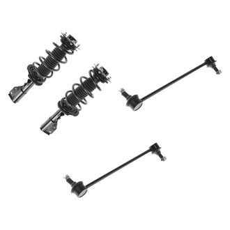 TRQ® - Front Driver Side Complete Strut Assembly and Stabilizer Bar Link Kit