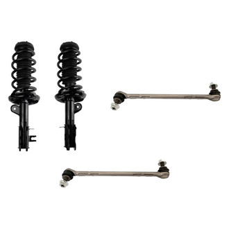 TRQ® - Front Driver Side Complete Strut Assembly and Stabilizer Bar Link Kit