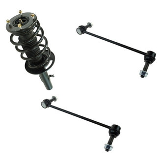 TRQ® - Front Driver Side Complete Strut Assembly and Stabilizer Bar Link Kit