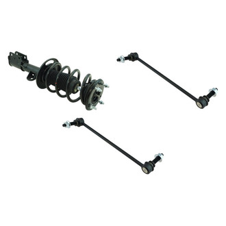 TRQ® - Front Driver Side Complete Strut Assembly and Stabilizer Bar Link Kit