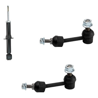 TRQ® - Front Driver Side Shock Absorber and Stabilizer Bar Link Kit