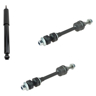 TRQ® - Front Passenger Side Shock Absorber and Stabilizer Bar Link Kit
