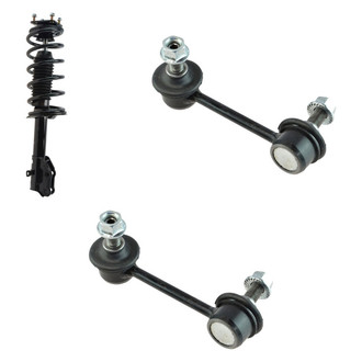 TRQ® - Front Passenger Side Complete Strut Assembly and Stabilizer Bar Link Kit