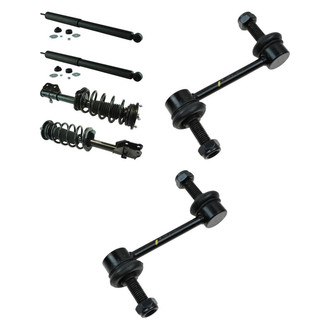 TRQ® - Front Passenger Side Complete Strut Assembly and Stabilizer Bar Link Kit