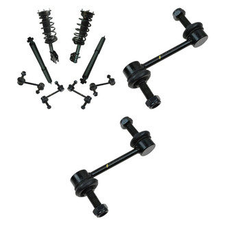 TRQ® - Front Passenger Side Complete Strut Assembly and Stabilizer Bar Link Kit