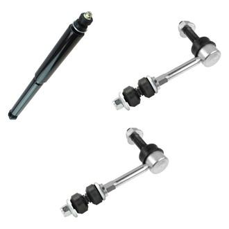 TRQ® - Front Passenger Side Shock Absorber and Stabilizer Bar Link Kit