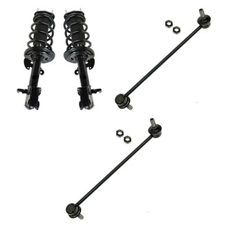 TRQ® - Front Passenger Side Complete Strut Assembly and Stabilizer Bar Link Kit
