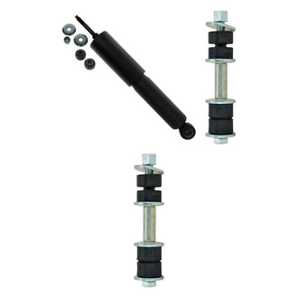 TRQ® - Front Passenger Side Shock Absorber and Stabilizer Bar Link Kit