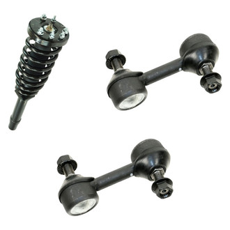 TRQ® - Front Passenger Side Complete Strut Assembly and Stabilizer Bar Link Kit