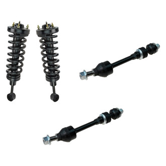 TRQ® - Front Passenger Side Complete Strut Assembly and Stabilizer Bar Link Kit