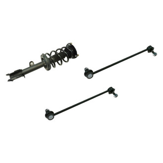 TRQ® - Front Passenger Side Complete Strut Assembly and Stabilizer Bar Link Kit