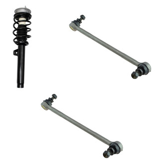 TRQ® - Front Passenger Side Complete Strut Assembly and Stabilizer Bar Link Kit