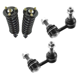 TRQ® - Front Passenger Side Complete Strut Assembly and Stabilizer Bar Link Kit