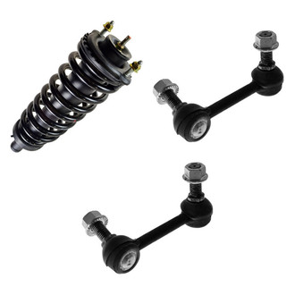 TRQ® - Front Passenger Side Complete Strut Assembly and Stabilizer Bar Link Kit