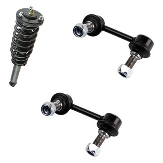 TRQ® - Front Passenger Side Complete Strut Assembly and Stabilizer Bar Link Kit