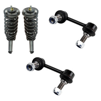 TRQ® - Front Passenger Side Complete Strut Assembly and Stabilizer Bar Link Kit