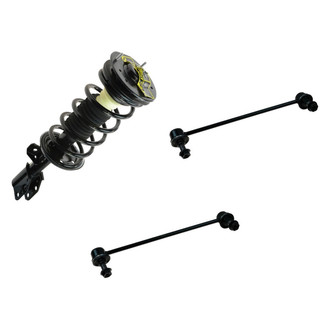 TRQ® - Front Passenger Side Complete Strut Assembly and Stabilizer Bar Link Kit