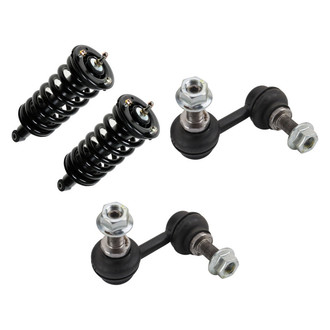 TRQ® - Front Passenger Side Complete Strut Assembly and Stabilizer Bar Link Kit