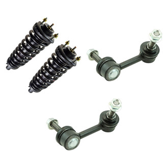 TRQ® - Front Passenger Side Complete Strut Assembly and Stabilizer Bar Link Kit