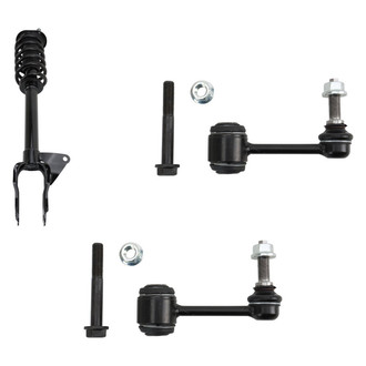 TRQ® - Front Passenger Side Complete Strut Assembly and Stabilizer Bar Link Kit