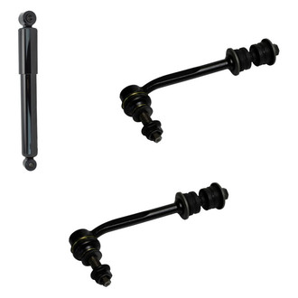 TRQ® - Front Passenger Side Shock Absorber and Stabilizer Bar Link Kit