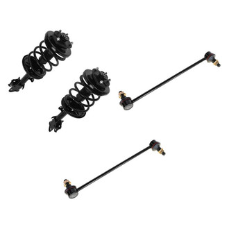 TRQ® - Front Passenger Side Complete Strut Assembly and Stabilizer Bar Link Kit