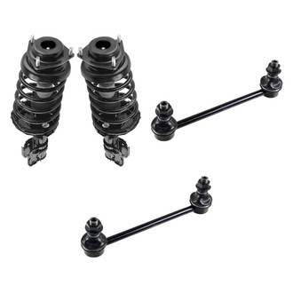 TRQ® - Front Passenger Side Complete Strut Assembly and Stabilizer Bar Link Kit