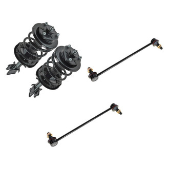 TRQ® - Front Passenger Side Complete Strut Assembly and Stabilizer Bar Link Kit